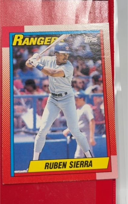 1990 Topps #185 Ruben Sierra — front