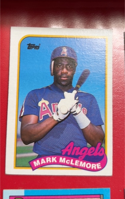 1989 Topps #547 Mark McLemore — front