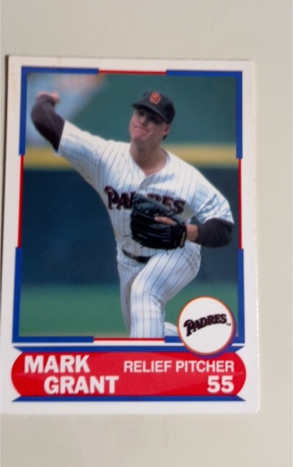 1989 Score #55 Mark Grant — front