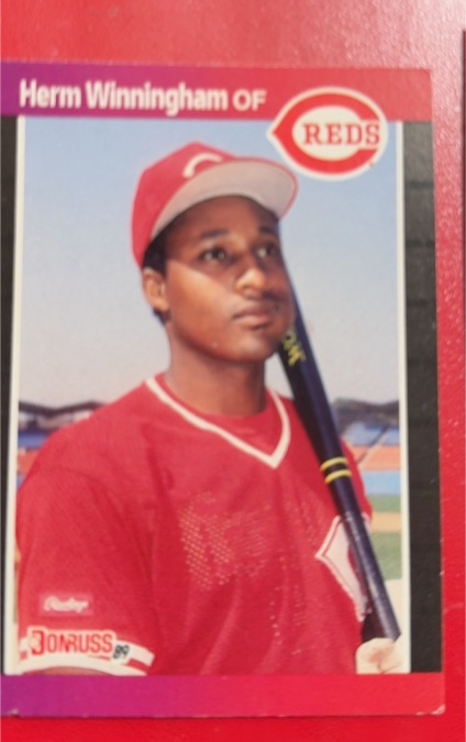 1989 Donruss #435 Herm Winningham — front