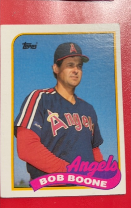 1989 Topps #243 Bob Boone California Angels — front