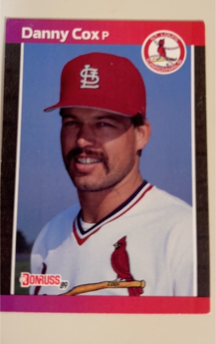 1989 Donruss #348 Danny Cox — front