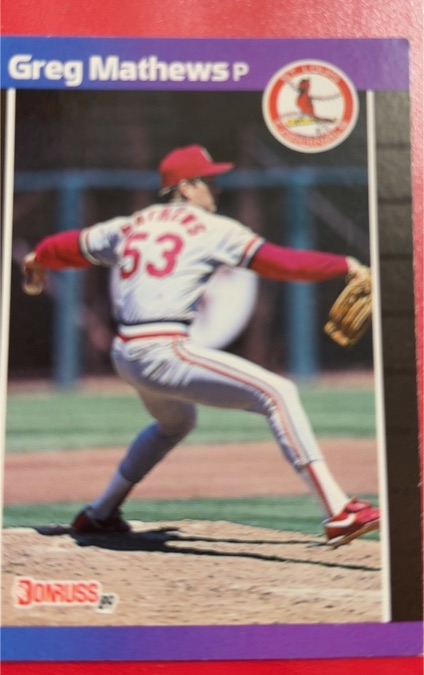 1989 Donruss #281 Greg Mathews — front