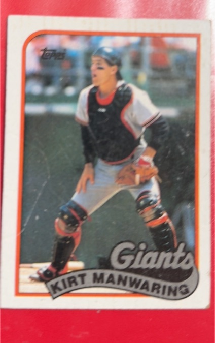 1989 Topps #506 Kirt Manwaring — front