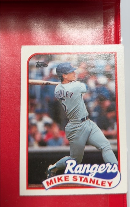 1989 Topps #587 Mike Stanley — front