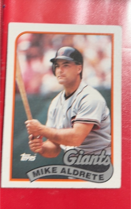 1989 Topps #158 Mike Aldrete — front