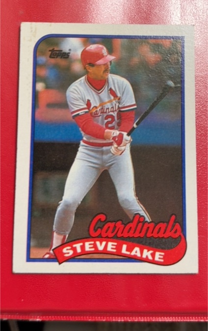 1989 Topps #463 Steve Lake — front