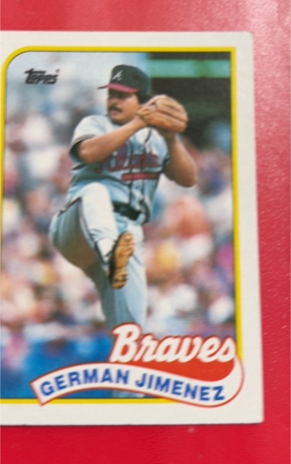 1989 Topps #569 German Jimenez Atlanta Braves — front