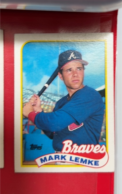 1989 Topps #327 Mark Lemke — front
