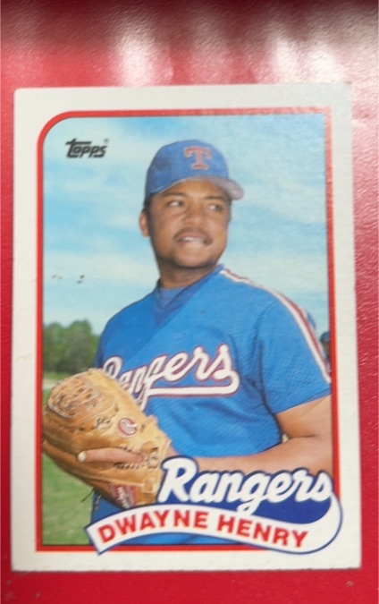 1989 Topps #496 Dwayne Henry — front