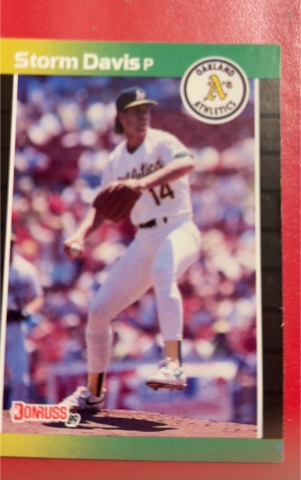 1989 Donruss #210 Storm Davis Oakland Athletics — front