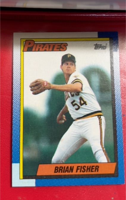 1990 Topps #666 Brian Fisher — front