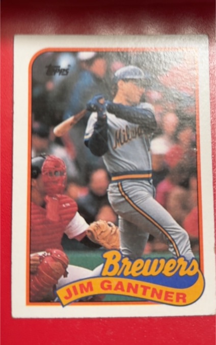 1989 Topps #671 Jim Gantner Milwaukee Brewers — front