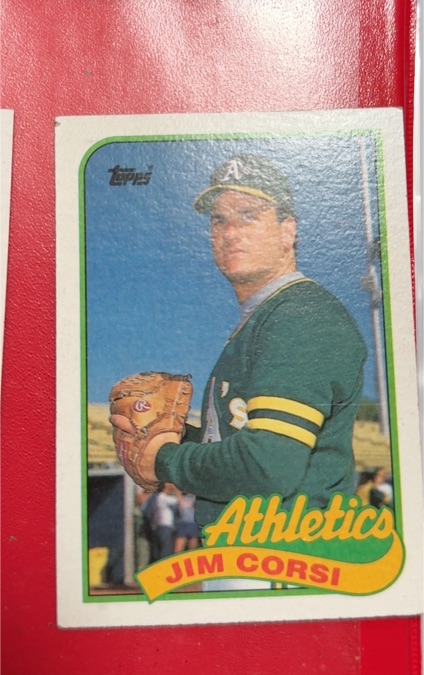 1989 Topps #292 Jim Corsi — front