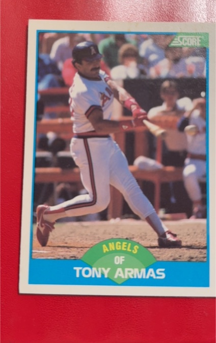 1989 Score #182 Tony Armas — front