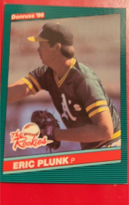 1986 Donruss The Rookies #40 Eric Plunk — front