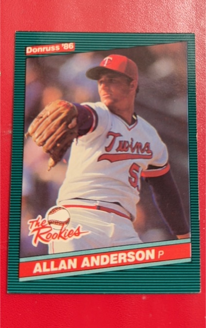 1986 Donruss The Rookies #3 Allan Anderson — front