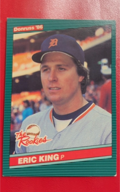 1986 Donruss The Rookies #27 Eric King — front