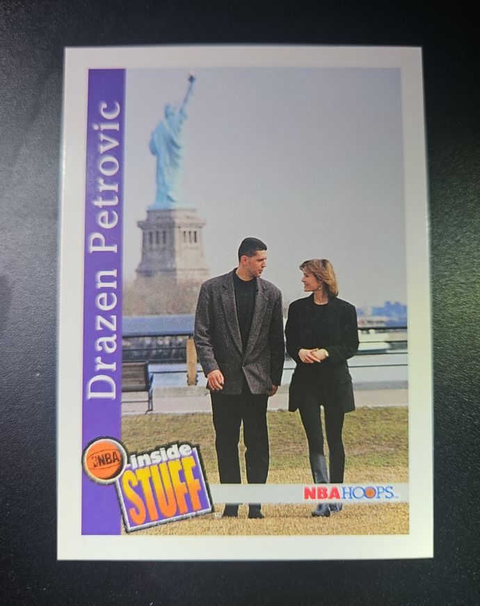1992-93 NBA Hoops #332 Drazen Petrovic — front