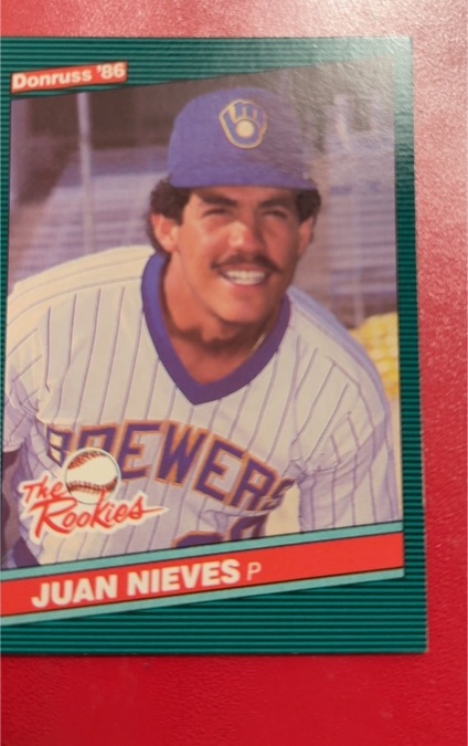 1986 Donruss The Rookies #12 Juan Nieves — front