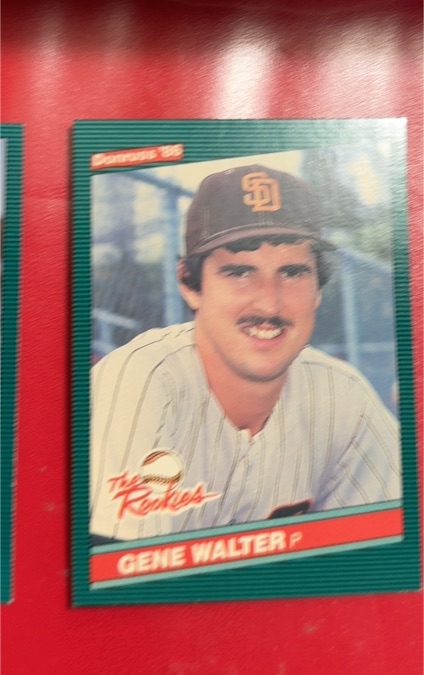 1986 Donruss The Rookies #47 Gene Walter — front