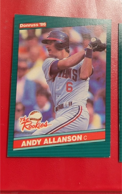1986 Donruss The Rookies #43 Andy Allanson — front