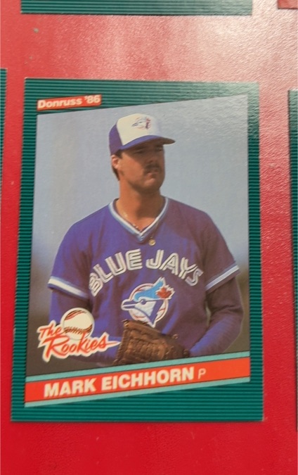 1986 Donruss The Rookies #13 Mark Eichhorn — front