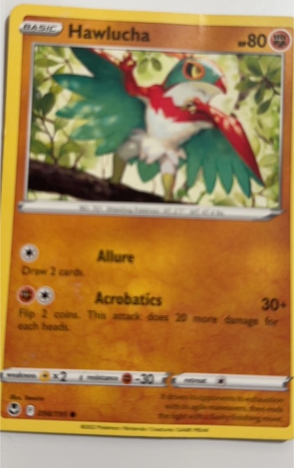 2022 Pokemon SWSH12: Silver Tempest #098 Hawlucha — front