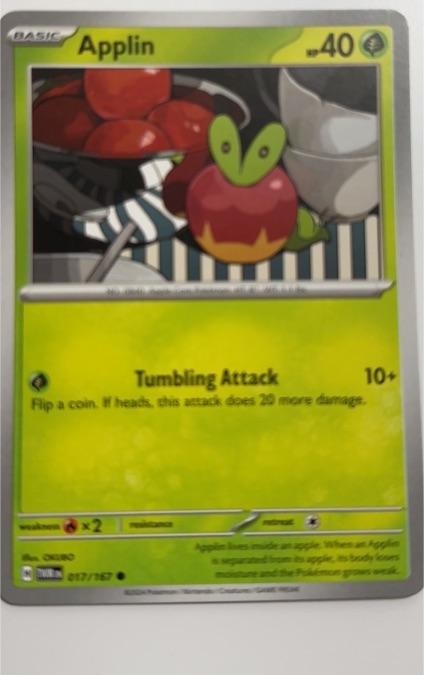 2023 Pokémon SV06: Twilight Masquerade #017 Applin — front