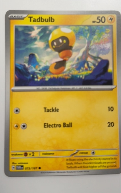 2024 Pokémon SV06: Twilight Masquerade #073 Tadbulb — front