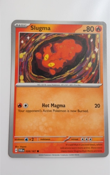 2022 Pokemon SV06: Twilight Masquerade #028 Slugma — front