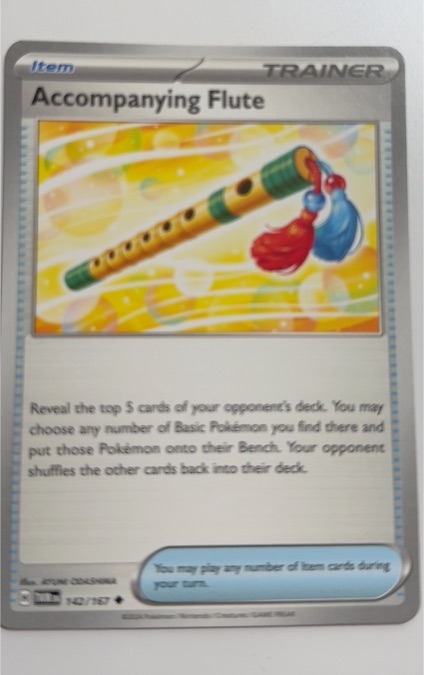 2024 Pokémon SV06: Twilight Masquerade #142 Accompanying Flute — front