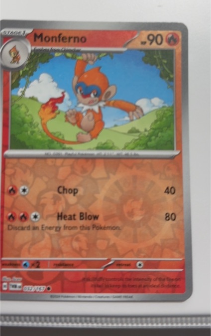 2023 Pokémon SV06: Twilight Masquerade #032 Monferno — front