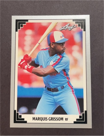 1991 Leaf #22 Marquis Grissom — front
