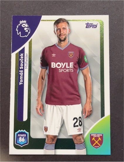 2025-26 Topps Premier League #278 Tomáš Souček — front