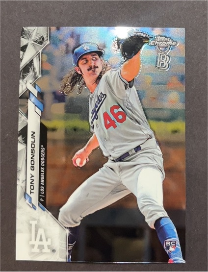2020 Topps Chrome #114 Tony Gonsolin — front