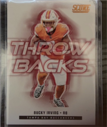 2025 Score #23 Bucky Irving Throwbacks — front