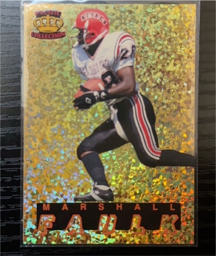1994 Pacific Crown Collection Marshall Faulk Gold Prism — front
