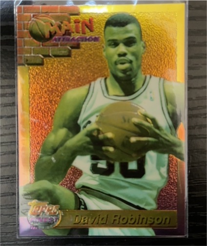 1993-94 Topps Finest #24 David Robinson Main Attraction — front