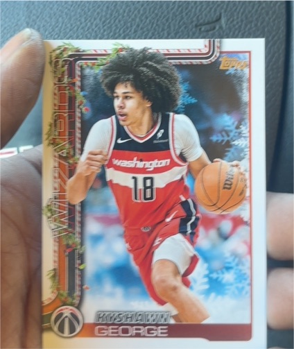 2025-26 Topps Holiday #H103 Keyshawn George — front