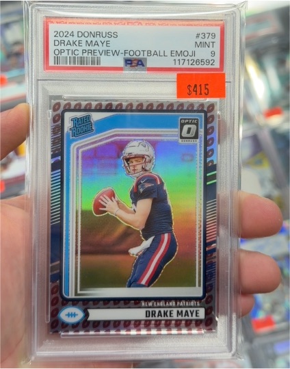 2024 Donruss Optic Preview #379 Drake Maye — front