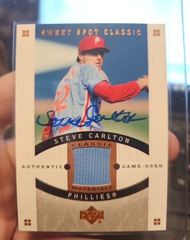 2005 Upper Deck Sweet Spot Classic #CM-SC Steve Carlton — front
