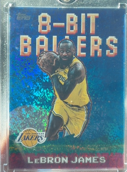 2025-26 Topps #8B-19 LeBron James 8-Bit Ballers Holo Foil — front
