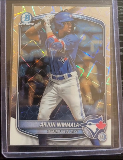 2025 Bowman Chrome Prospects #BCP-228 Arjun Nimmala — front