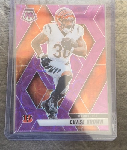 2025 Panini Mosaic #220 Chase Brown — front