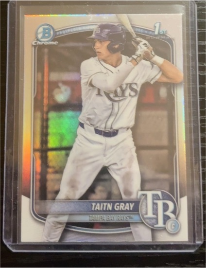 2025 Bowman Draft Chrome #BDC-7 Taitn Gray — front