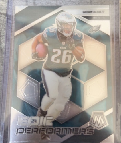 2025 Panini Mosaic Epic Performers #2 Saquon Barkley — front
