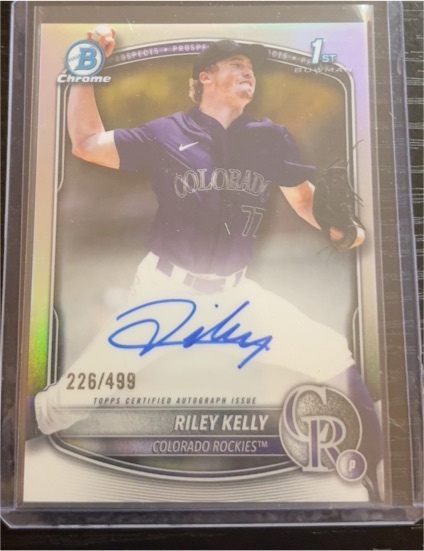2025 Bowman Draft Chrome #CPA-RK Riley Kelly — front