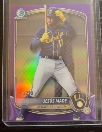 2025 Bowman Draft Chrome #BDC-196 Jesus Made — front
