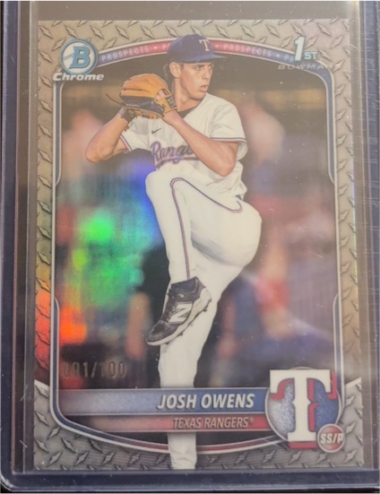 2025 Bowman Draft Chrome #BDC-119 Josh Owens — front